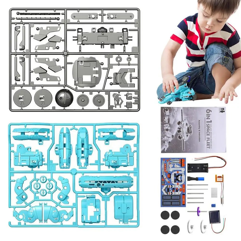 6-in-1 Solar Robot Kit: Educational STEM Toy for Kids